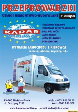 FHU Kadar Przeprowadzki Transport Bielsko-Biała